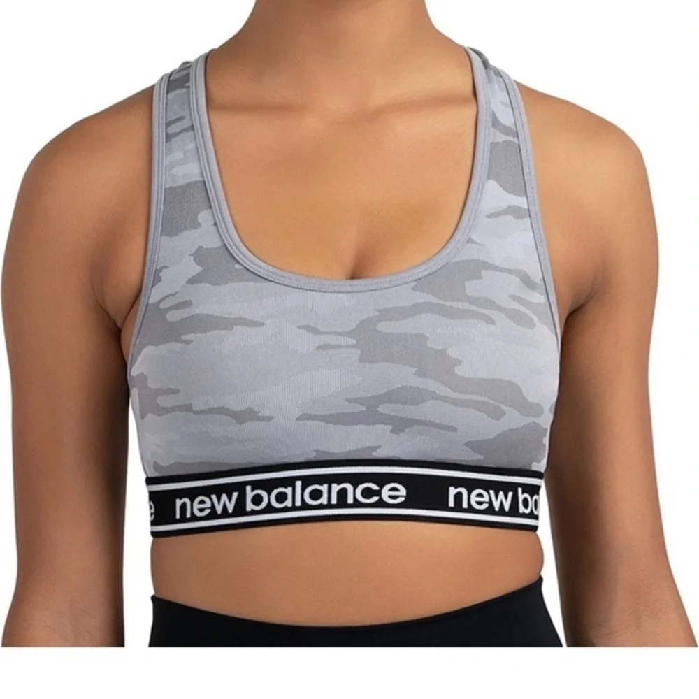 New Balance Camo Print Sports Bra